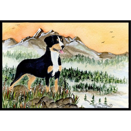 Carolines Treasures 18 x 27 in. Entlebucher Mountain Dog Indoor Outdoor Doormat SS8119MAT